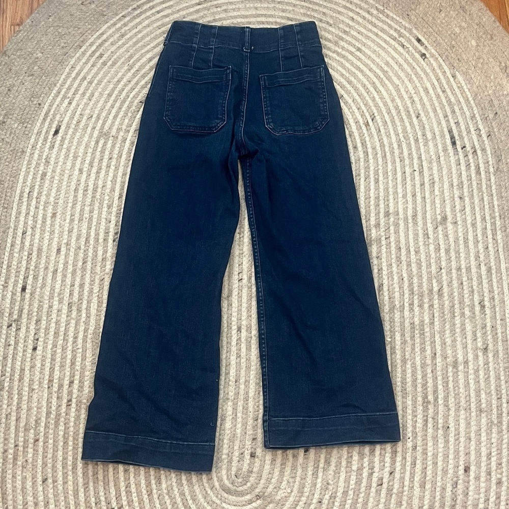 The Colette Crop High-Rise Wide Leg Jeans By Maeve - Picture 6 of 9